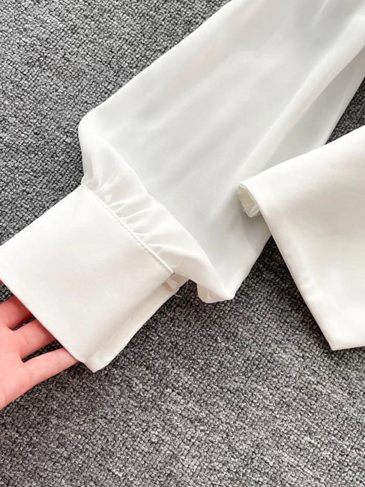 Fransız Model Uzun Kollu Gömlek Bluz