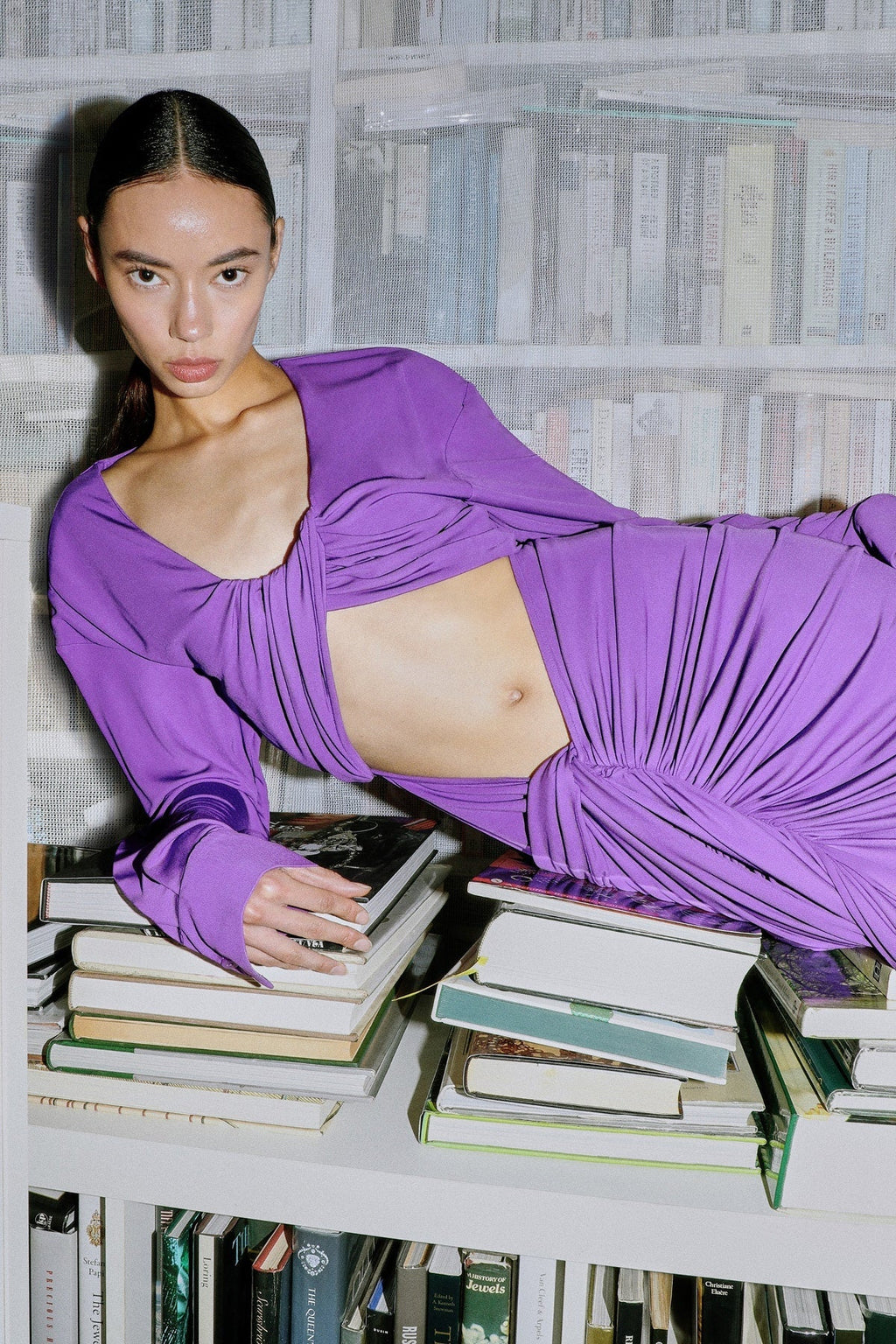 Donna Cut Out Drape Maxi Elbise