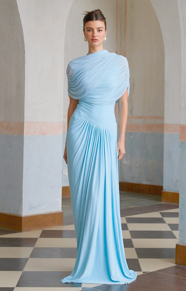 Fly Pileli  Maxi Elbise