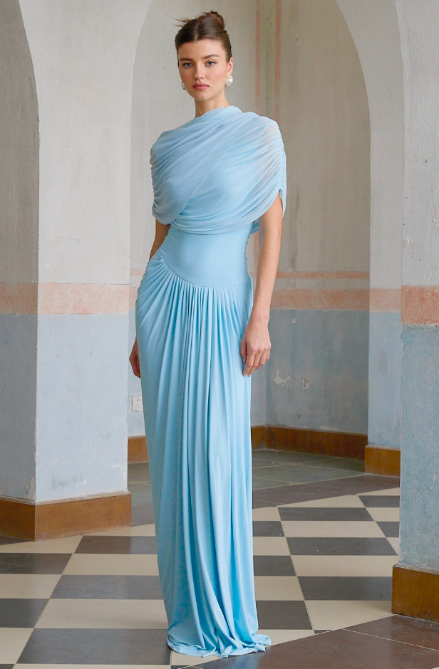 Fly Pileli  Maxi Elbise