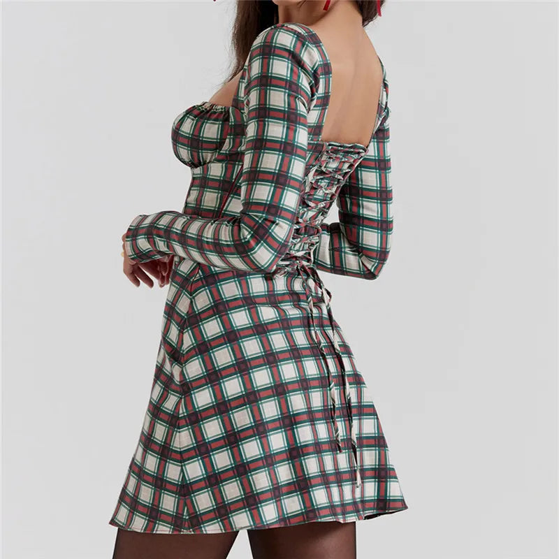 Rahat Balensiz Uzun Kollu Mini Elbise