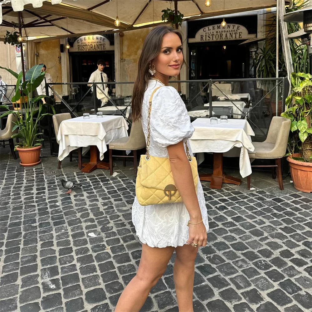 Corinne Şık Kabartmalı Elbise