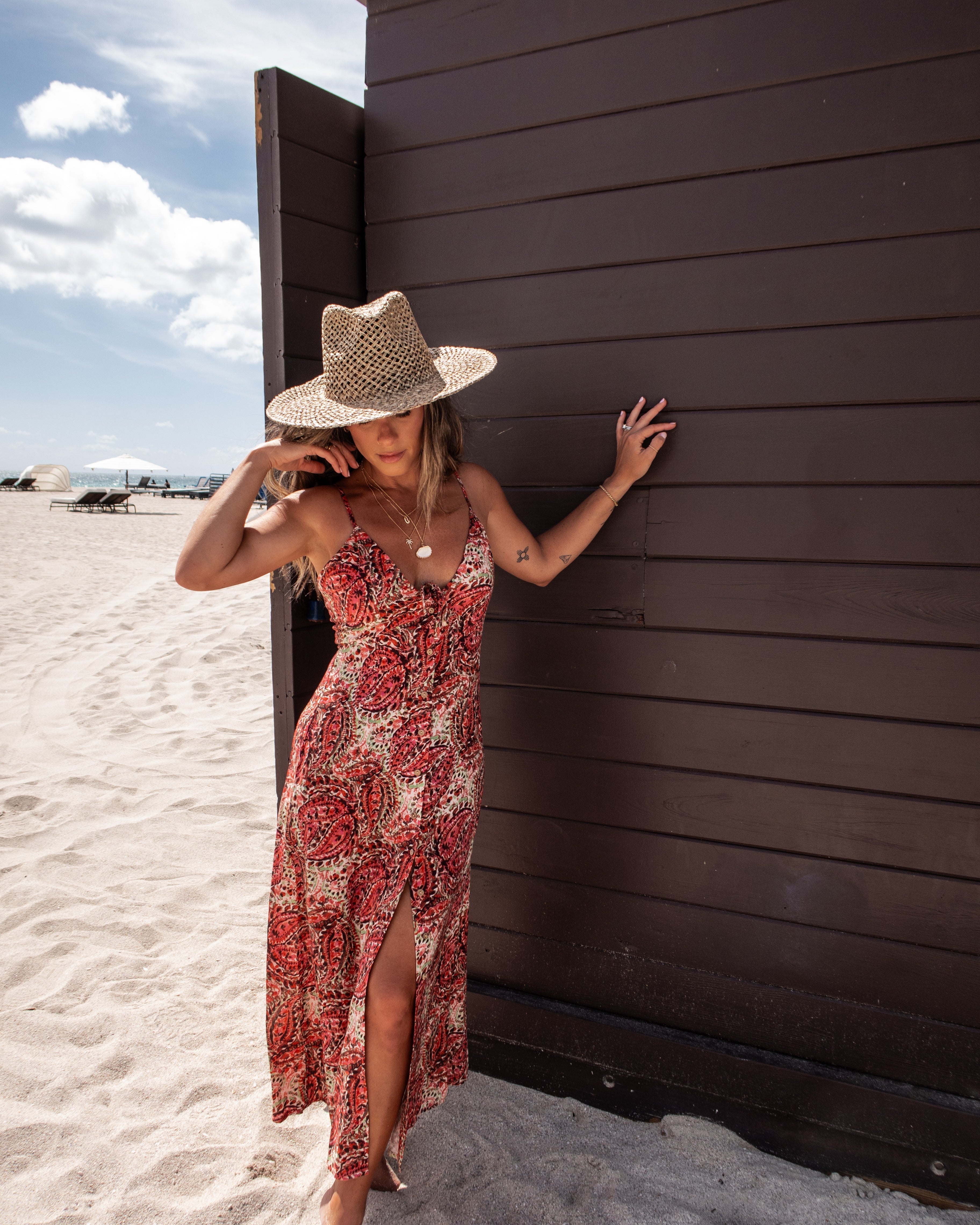 Christa Ayarlanabilir Arkadan Bağlamalı Midi Elbise