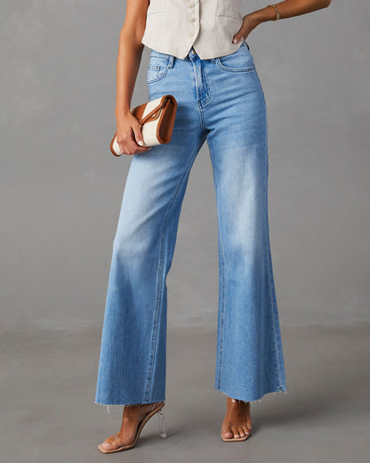 Aleesia Mid Bel Geniş Paça Jean