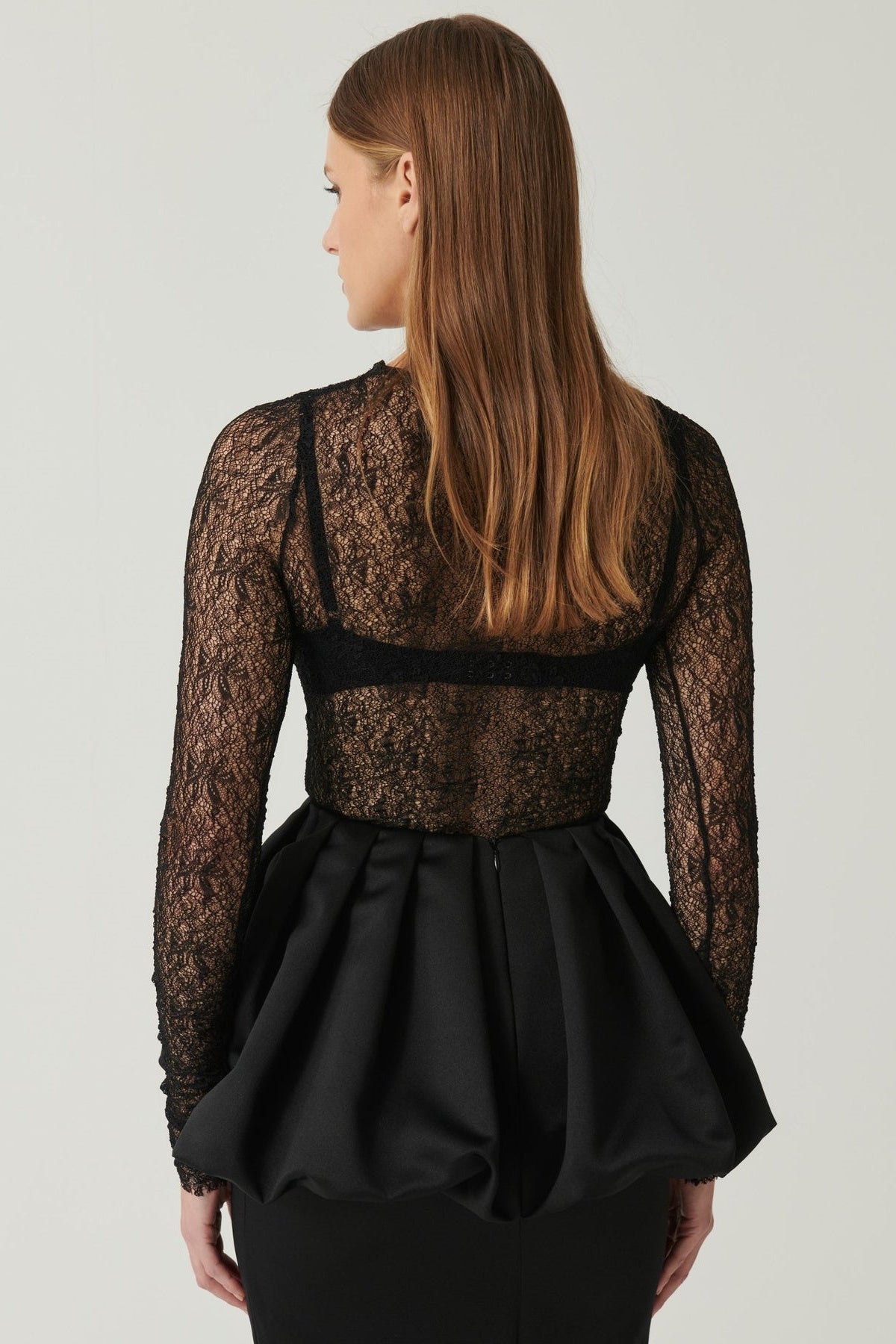 Emily Yarı Transparan Dantel Body Set