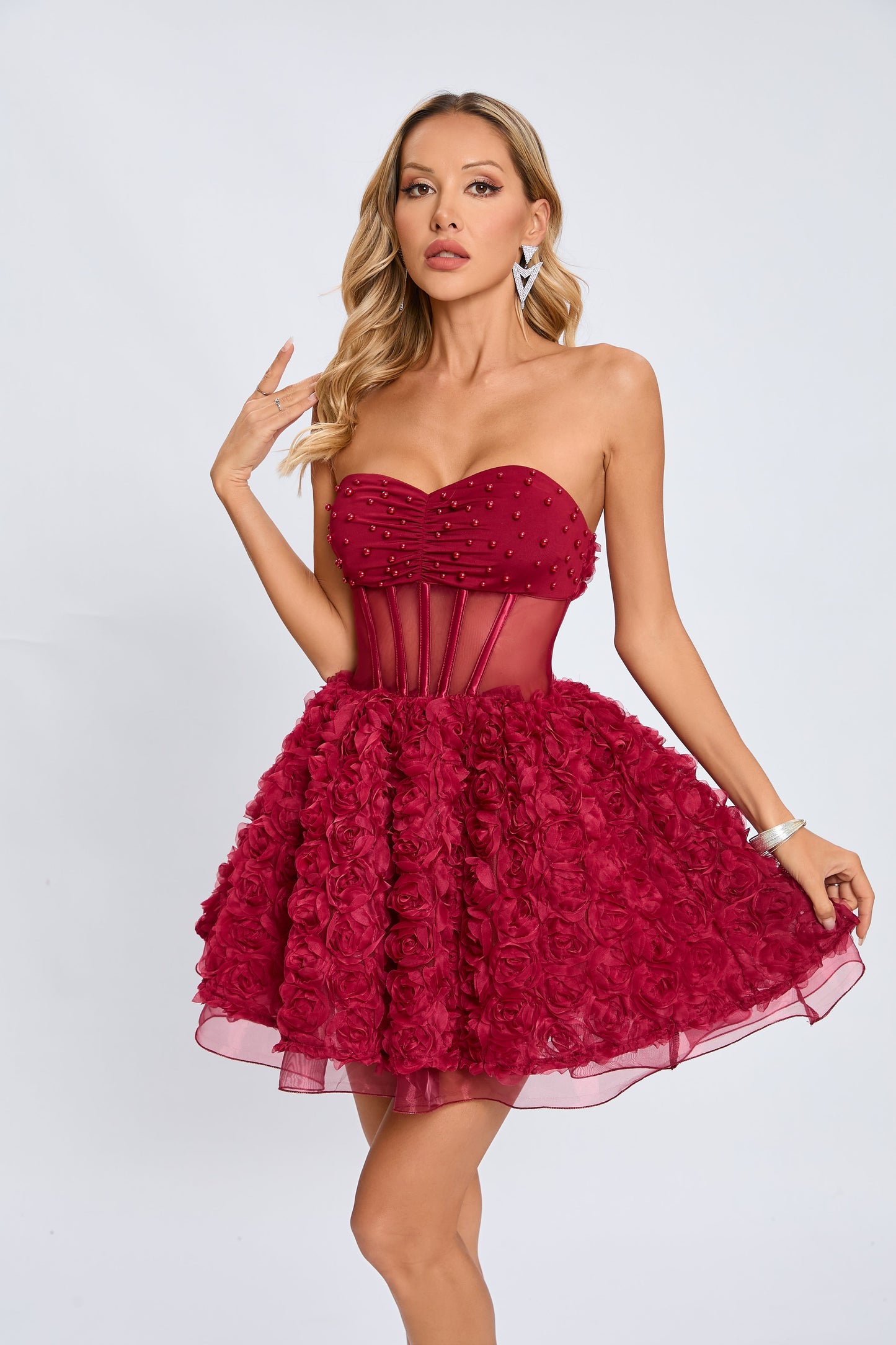 Rachel Bloom Korse Mini Elbise