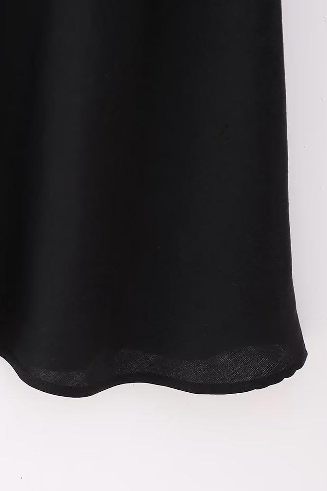 Alda Çiçek Tığ İşi Boyundan Bağlı Mini Elbise