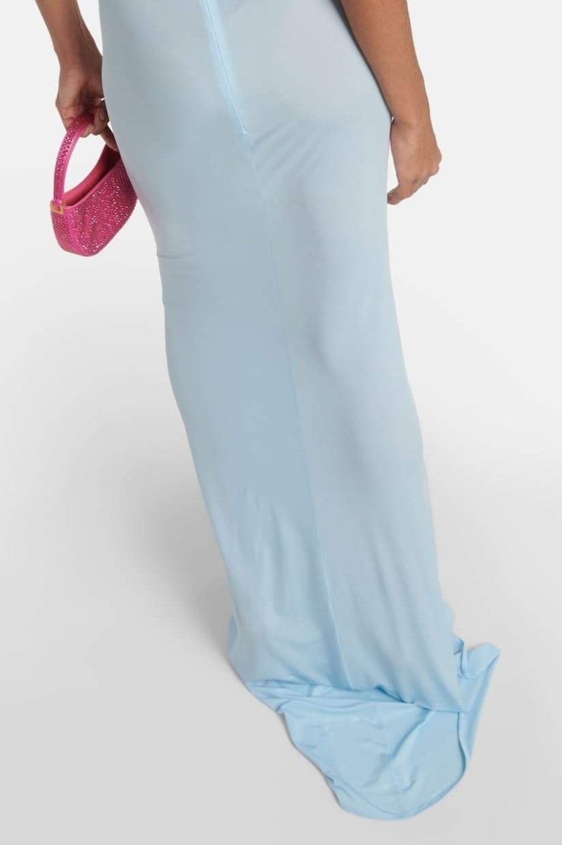 Alexia Boyundan Bağlamalı Çiçek Aplike Maxi Elbise