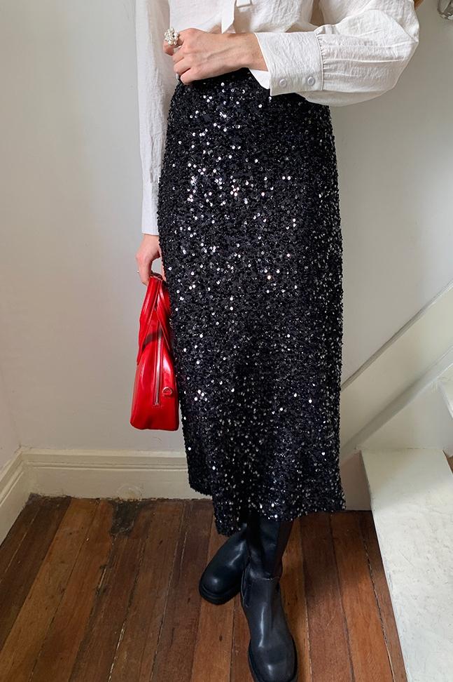 Alva Payet Midi Kılıf Etek