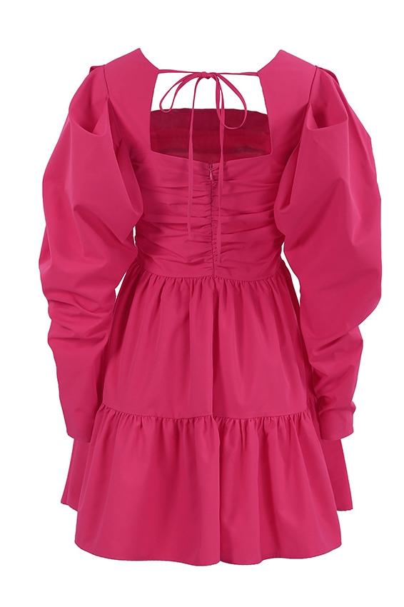 Arlene Puff Flare Mini Bebek Elbisesi