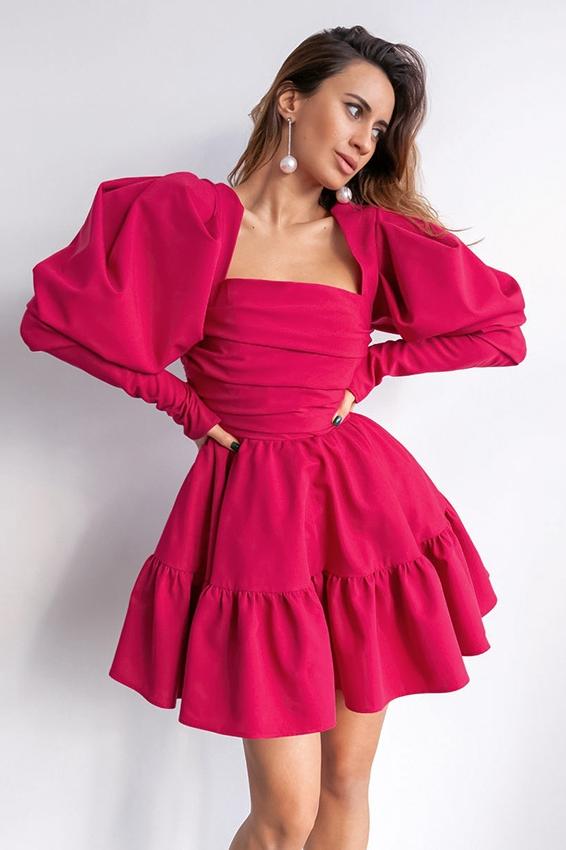 Arlene Puff Flare Mini Bebek Elbisesi