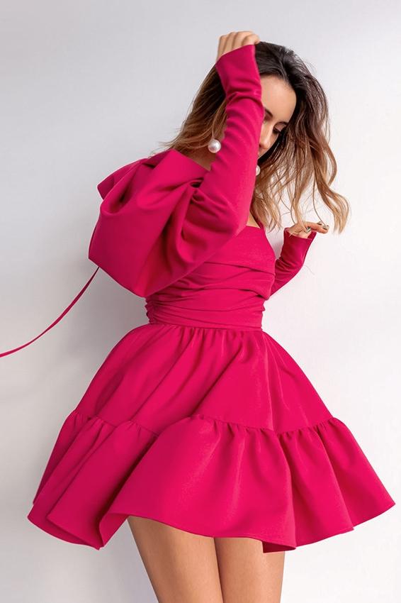 Arlene Puff Flare Mini Bebek Elbisesi