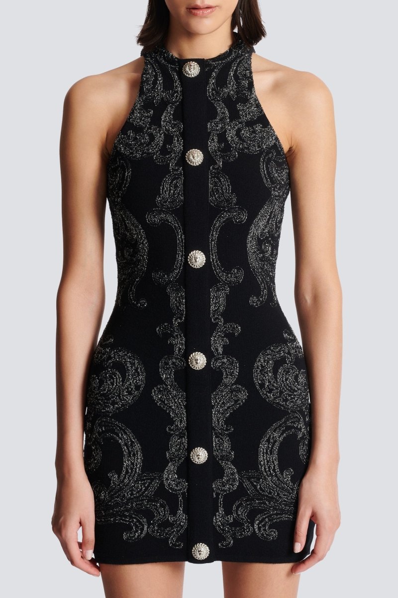 Belinda Paisley Baskılı Triko Mini Elbise