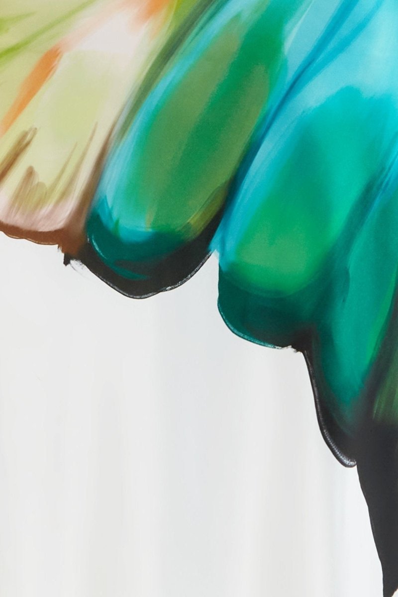 Bernice Baskılı Tek Kol Maxi Elbise