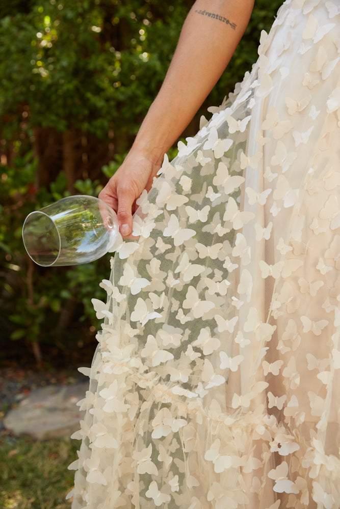 Blanche Kelebek A Kesim Midi Elbise