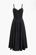 Basic Düz Korse Midi Elbise