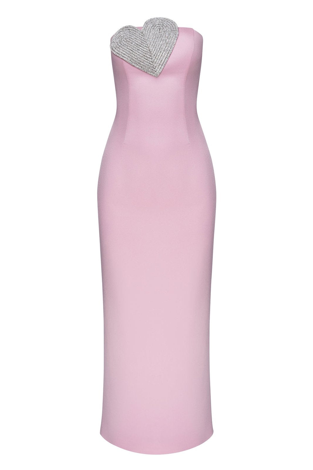 Claire Diamante Kalpli Straplez Uzun Elbise