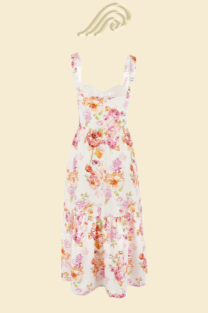 Cottie Baskılı Flare Midi Elbise