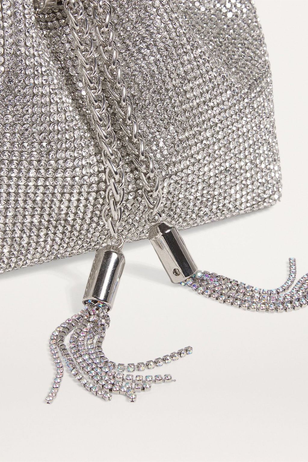 Kristal Süslemeli Kova Çanta