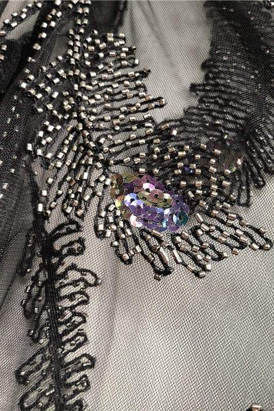 Denise Tüy Boncuklu File Bluz