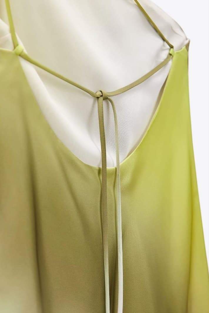 Diane Tek Omuzlu Batik Uzun Elbise