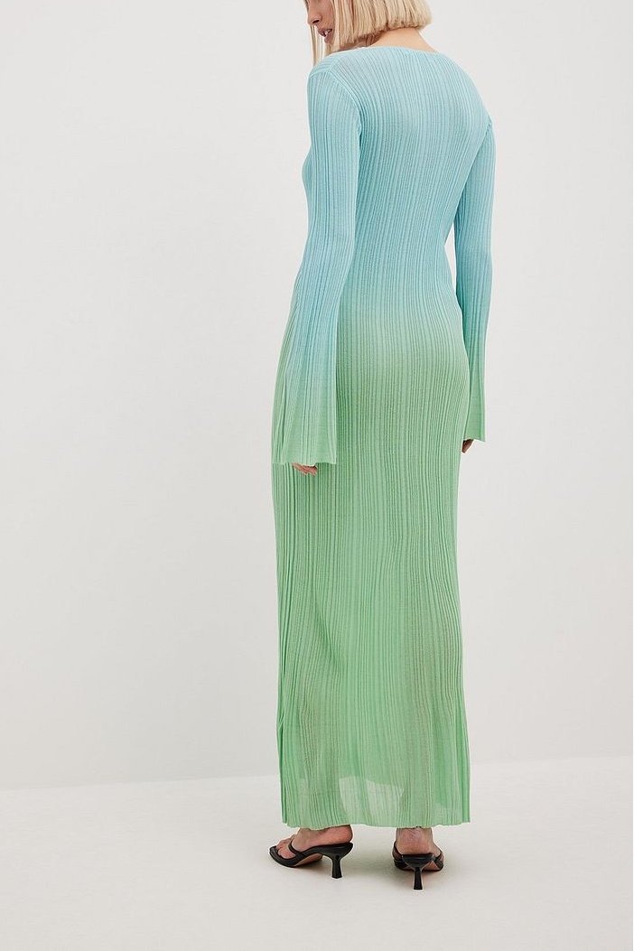 Donna Degrade Uzun Triko Elbise