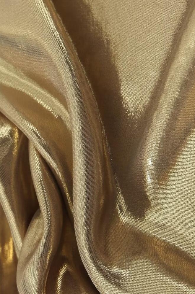 Dreda Metalik Dekolteli Mini Slip Elbise