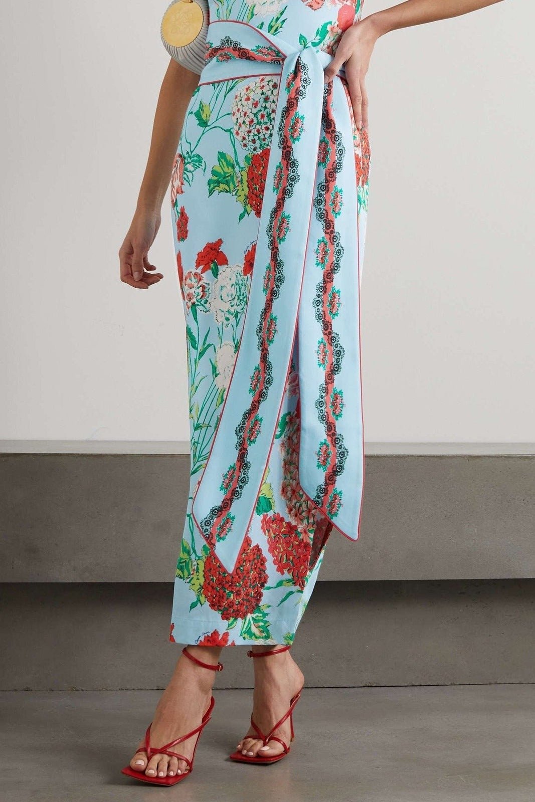 Eartha Baskılı Askılı Üçlü Yüzme Seti