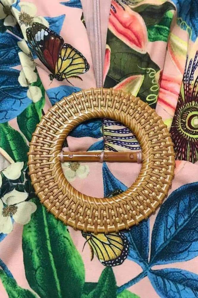 Edana Kesikli Katlı Mini Elbise