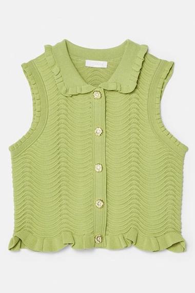 Elvira Fırfırlı Örme Etek Takım