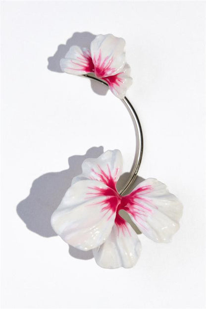 Mine Çiçekli Tek Kulak Manşeti