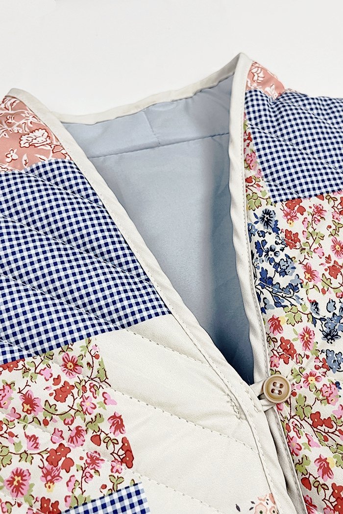 Enid Baskılı Cabrio Kapitone Ceket