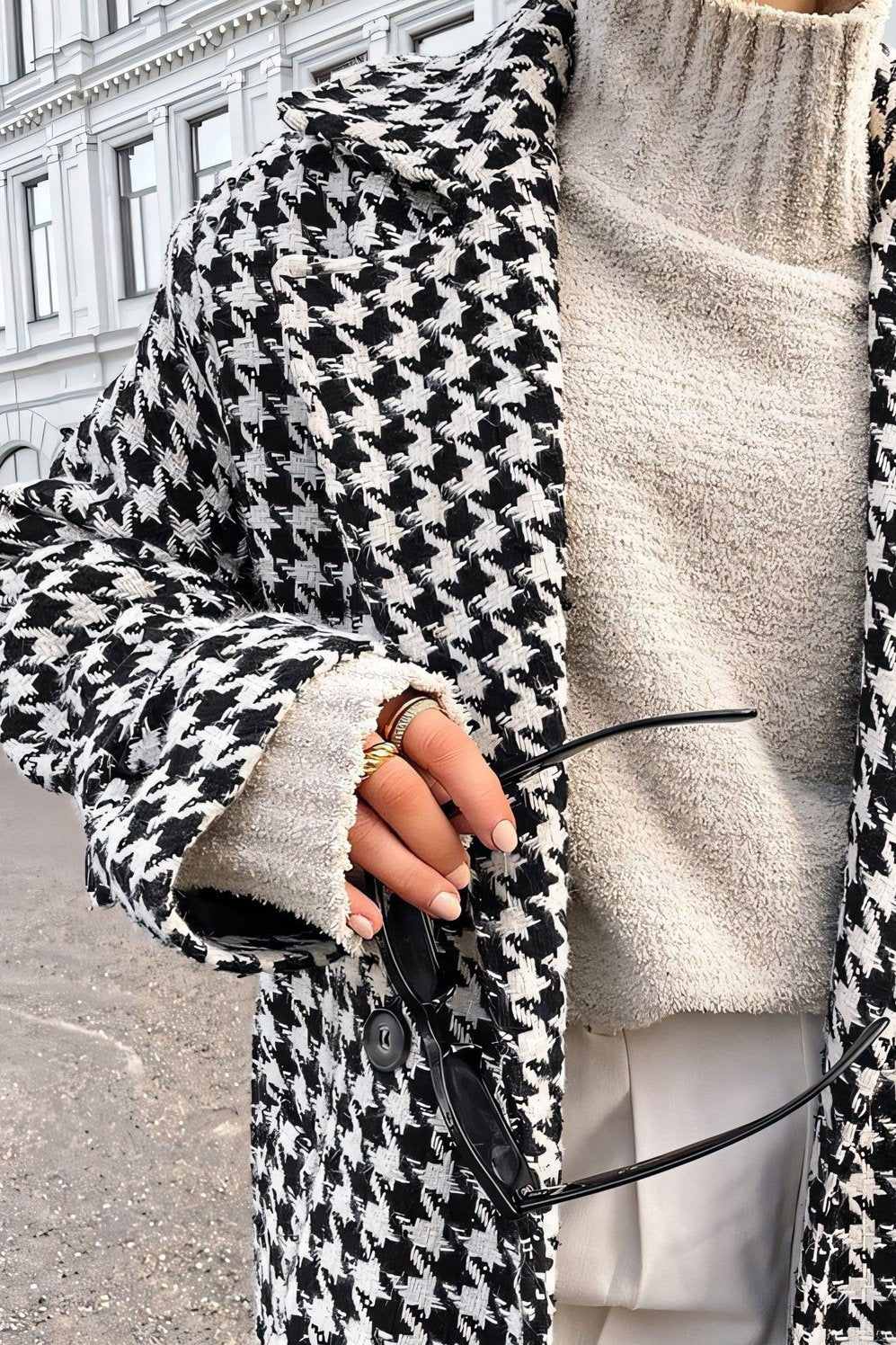 Esther Kaz Ayağı Uzun Trençkot