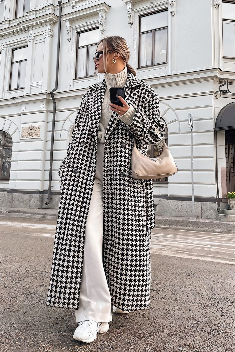 Esther Kaz Ayağı Uzun Trençkot