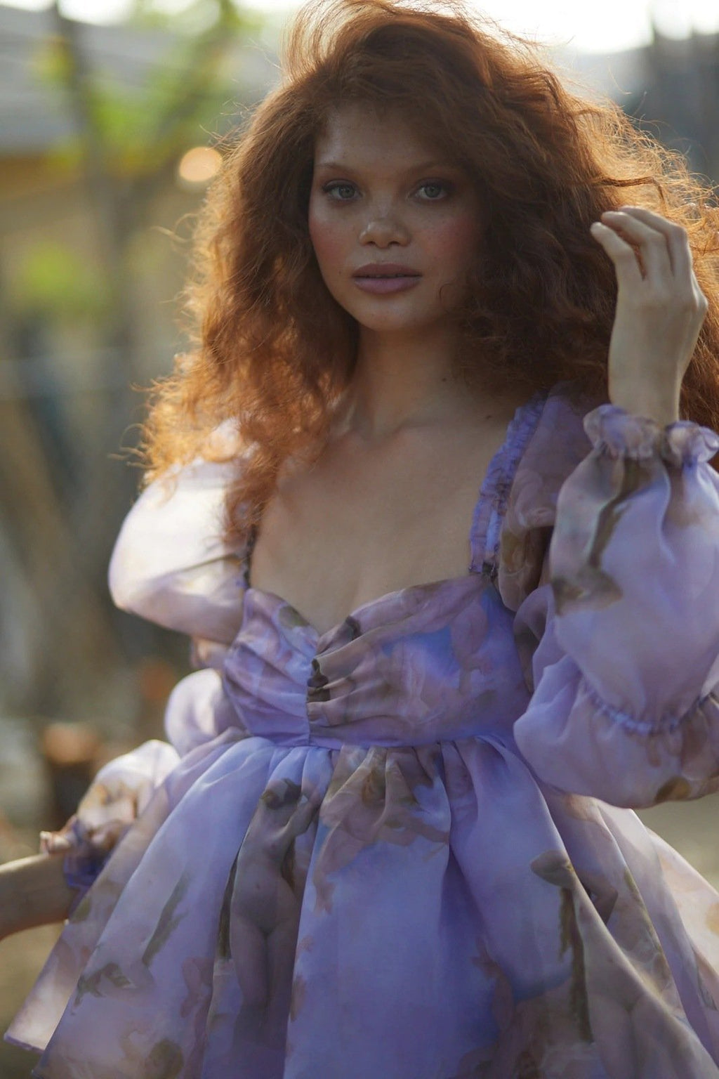 Eulalia Baskılı Katlı Mini Bebek Elbisesi