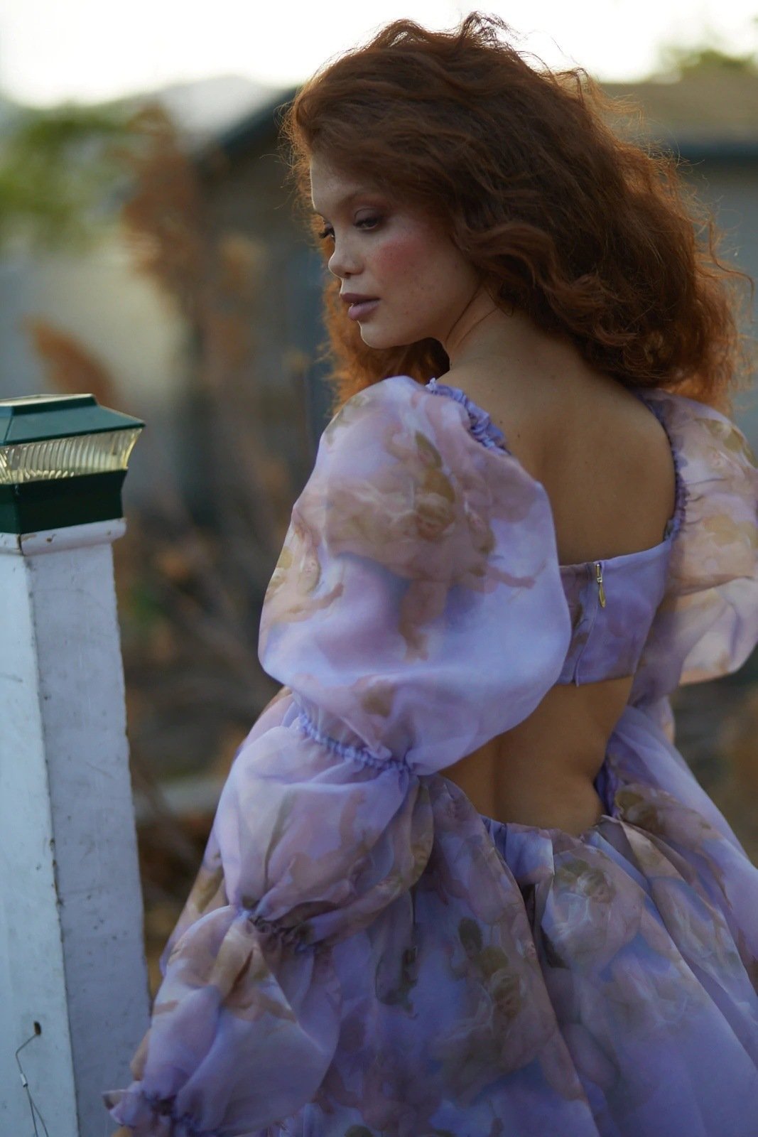 Eulalia Baskılı Katlı Mini Bebek Elbisesi