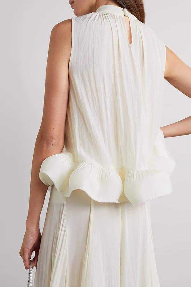 Eunice Fırfırlı Asimetrik Maxi Etek Takım