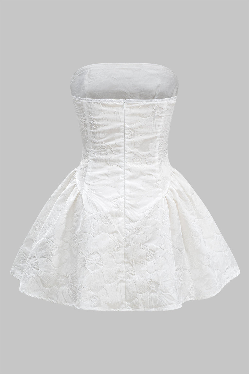 Jacquard Askısız Fiyonk Bağlamalı Mini Elbise