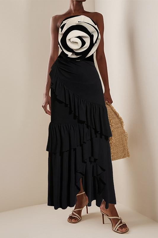 Frances Flowel Fırfır İki Parçalı Yüzme Seti