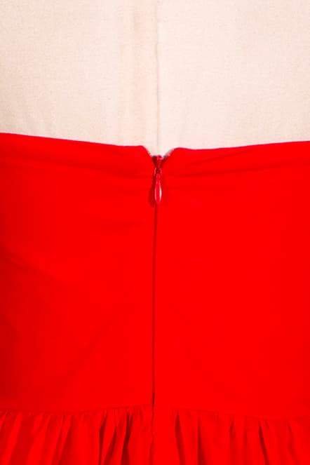 Frederica Çiçek Straplez Uzun Elbise