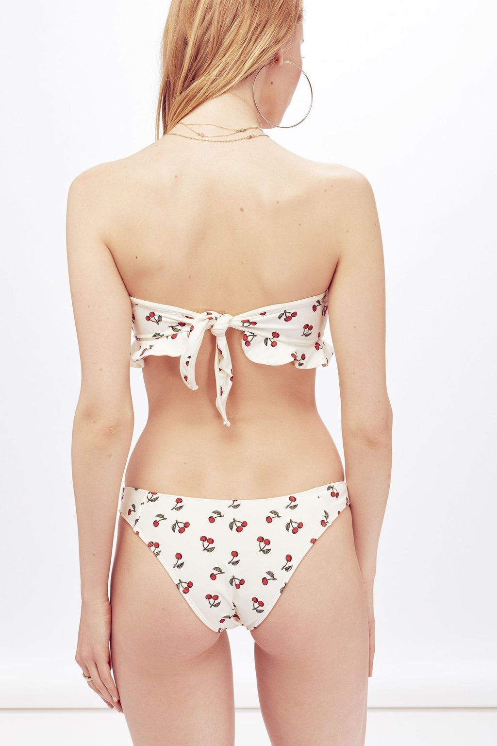 Gail Baskılı Kiraz Papyonlu Bikini