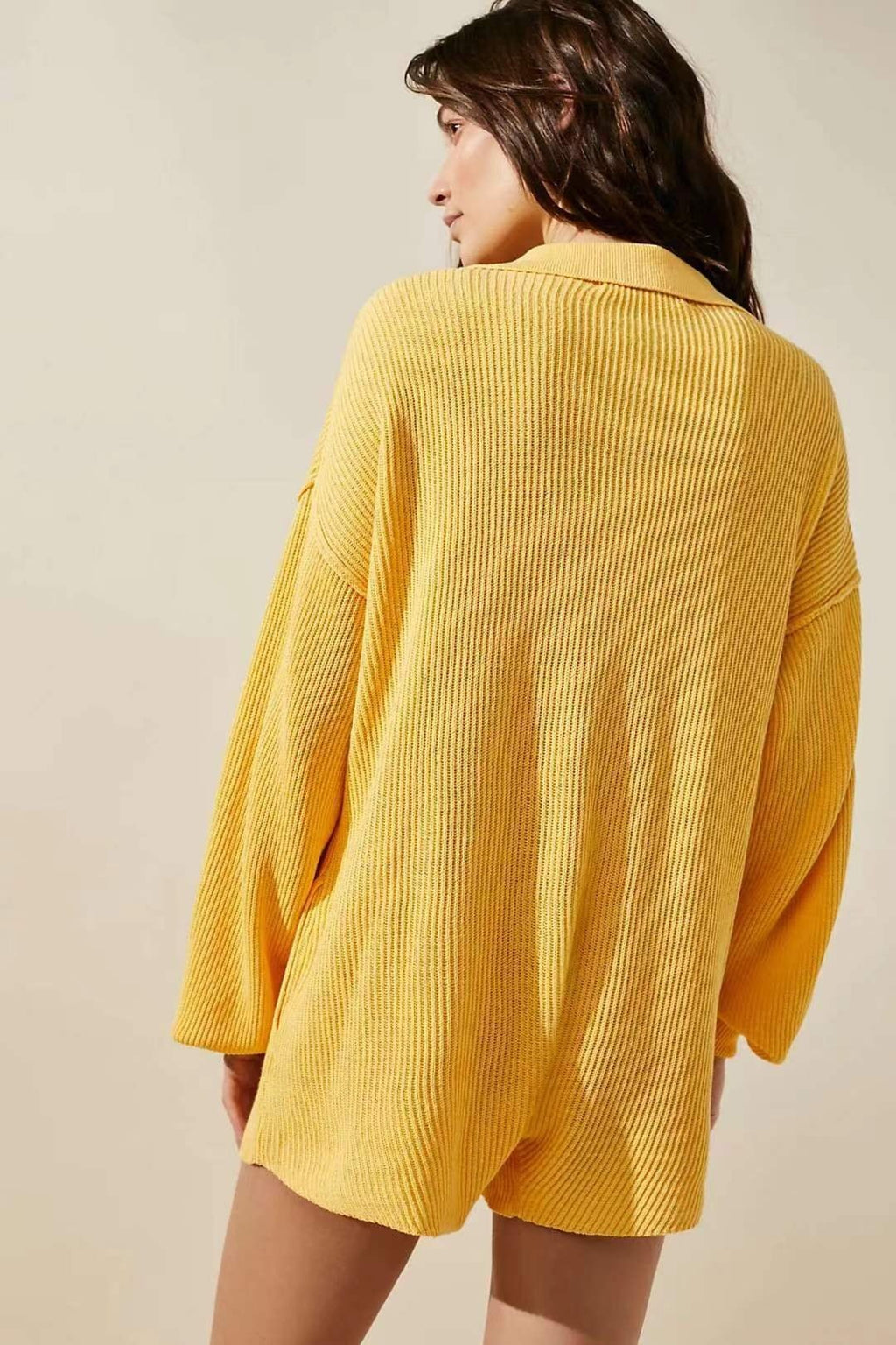 Gemma Düğmeli Triko Tulum