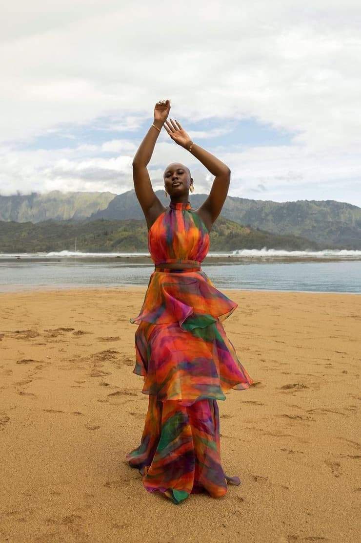 Geraldine Baskılı Katlı Şifon Takım