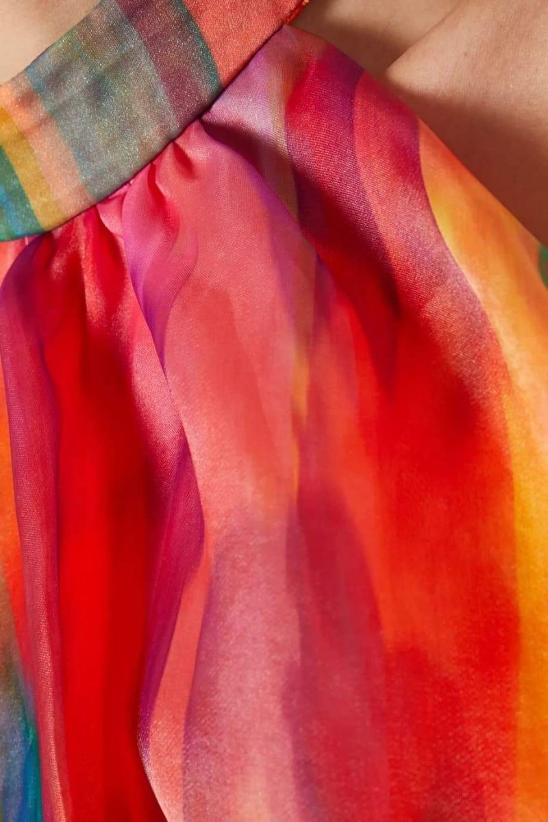 Geraldine Baskılı Katlı Şifon Takım