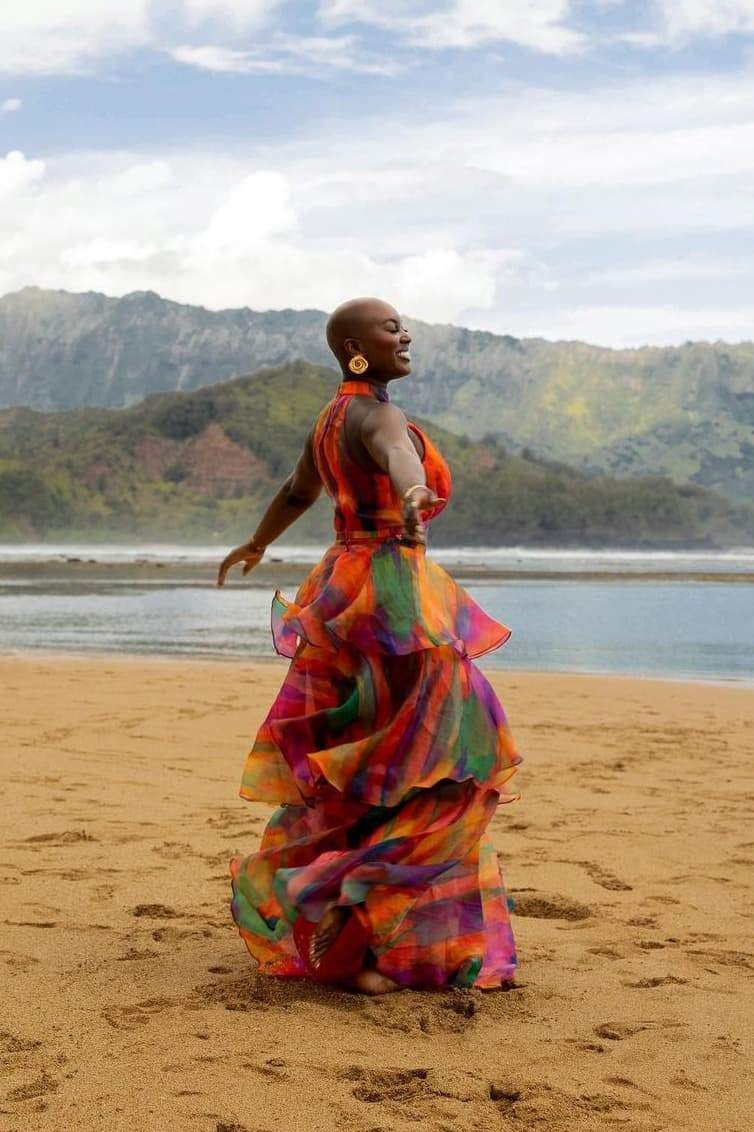 Geraldine Baskılı Katlı Şifon Takım