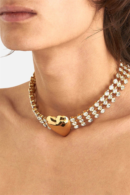 Metal Kalpli Taşlı Gerdanlık