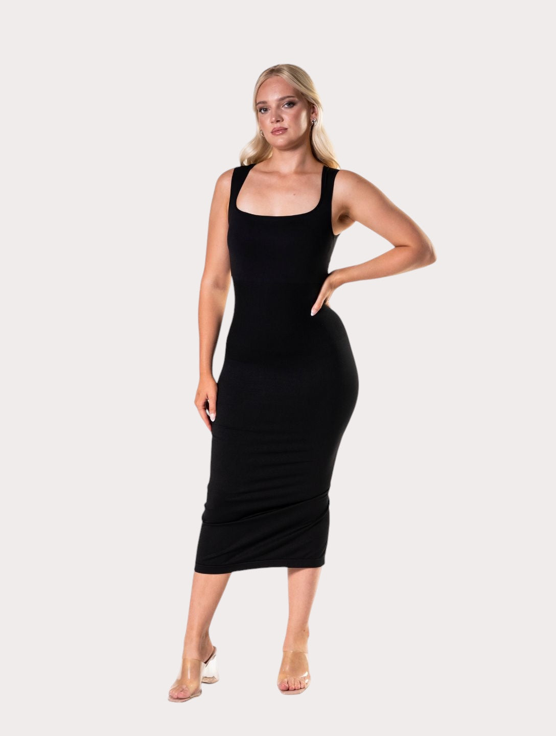 Shapewear Şekillendirici midi Elbise
