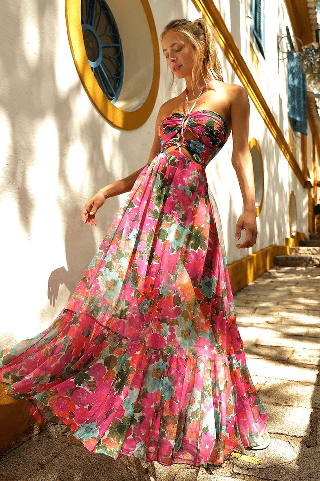 Hilda Baskılı İki Parça Yüzme Seti