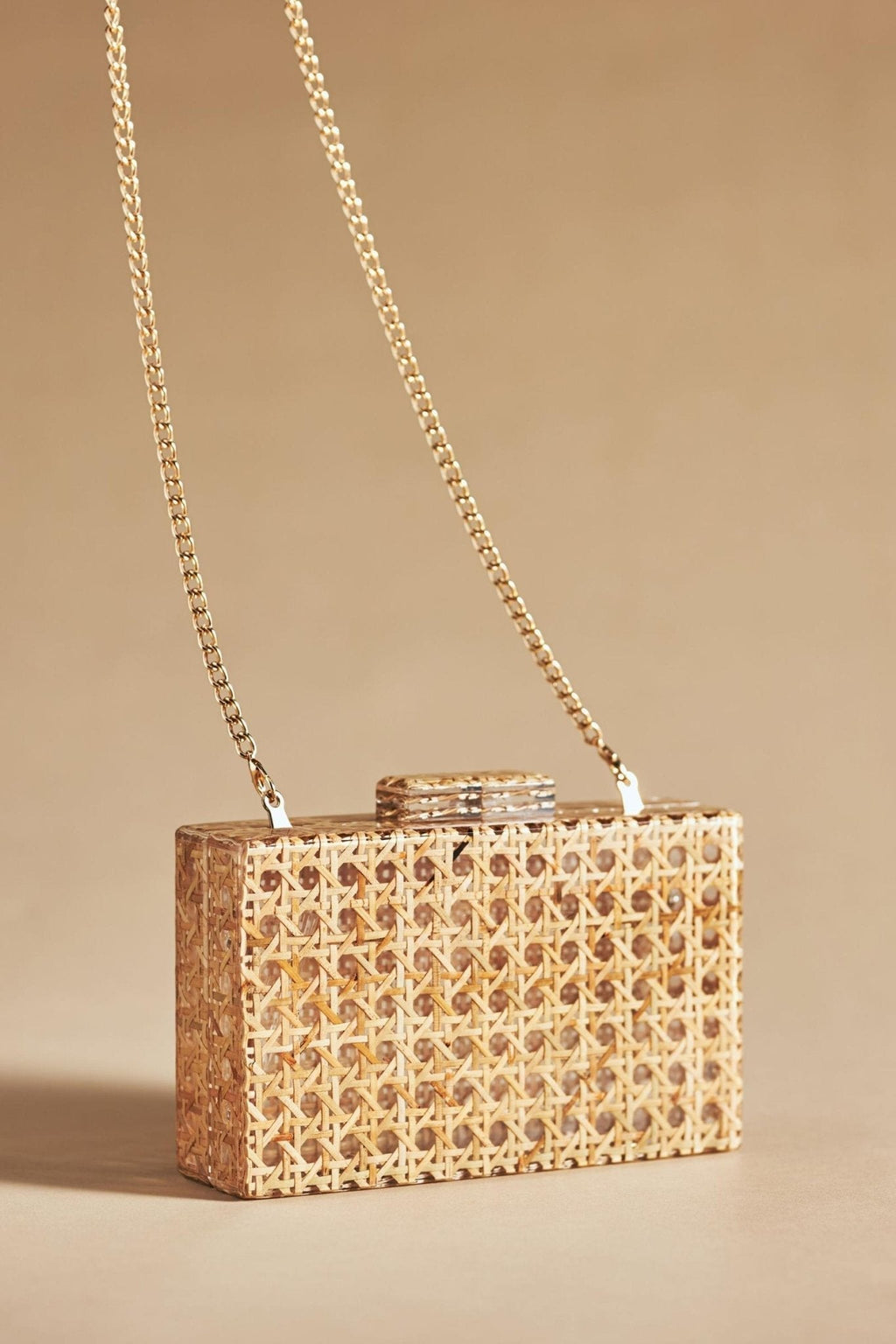 Oymalı Hasır Akrilik Debriyaj Çanta