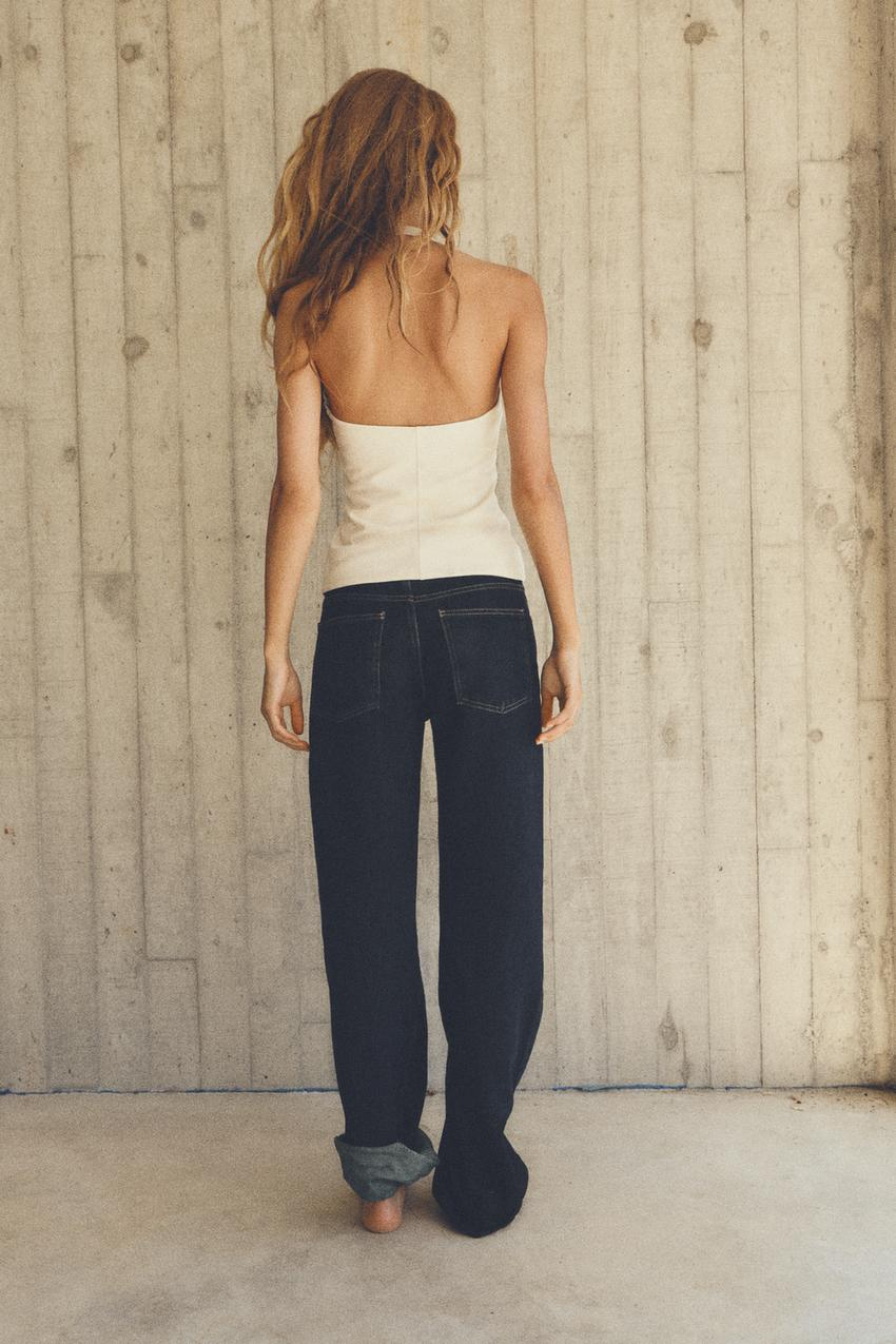 Deniz Kabuğu Kesimli Boyundan Bağlı Bluz